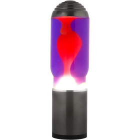 ITotal XL2193 Lampe ADA à Lave avec Base Gris Foncé, Liquide Violet et Cire Blanche