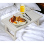 Table plateau de lit pliante Aidapt VM938G avec supports d'accessoires - idéale pour manger, lire ou des loisirs au lit
