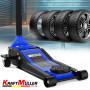 Cric hydraulique Kraft Müller professionnel 3 tonnes, Hauteur de levage 46cm, Levée rapide grâce au système à double-...