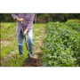 Bêche de Jardin à bord plât 20 x 28 cm manche creux fibre en T 90 cm - Outil Jardinnage - Fabriqué en Italie