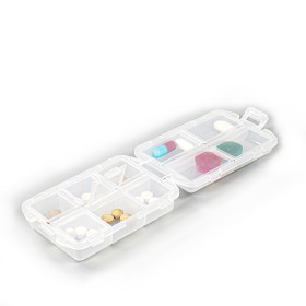 Étui à médicaments pratique et compact AIdapt VM930G avec 10 compartiments pour ranger plusieurs pilules