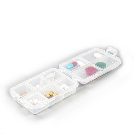 Étui à médicaments pratique et compact AIdapt VM930G avec 10 compartiments pour ranger plusieurs pilules