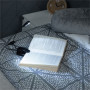 Lampe de lecture rechargeable USB St Helens GH418 pour maison et jardin avec deux têtes flexibles LED et clip robuste