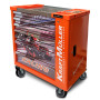 Servante d'Atelier/Garage Kraft Muller 7/6 RACING MOTO GP Orange - 7 tiroirs dont 6 outillés - 260 OUTILS + CLE DYNAMO