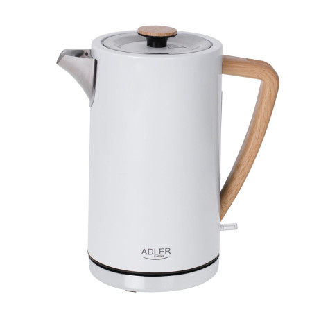 Adler AD 1347W Bouilloire en métal 1,7 L STRIX Coloris Blanc