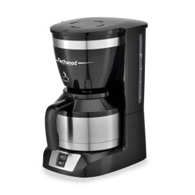 Cafetières Inox Isotherme Techwood TCA-1086I - Capacité du réservoir : 1L (10/15 Tasses) - Coloris Noir