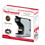 Cafetière Expresso MULTI-CAPSULES Techwood TCA-191N - Puissance : 1450W - Coloris Blanc