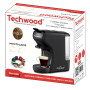 Techwood TCA-196N Cafetière Expresso MULTI-CAPSULES Coloris Noir