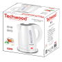 Techwood TB-1023 Bouilloire Electrique 1L Coloris Blanc