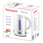 Bouilloire électrique Techwood TB-1771 - Sans Fil -  Capacité 1,7 Litre Socle 360° - Fond intérieur en acier inoxydab...