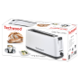Grille-Pain Jumbo Techwood TGP-402- 900W Max. Longue et large fente - Coloris Blanc