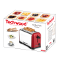 Techwood TGPI-2015 Grille Pain Inox Coloris Rouge