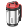 Techwood TSM-1655 Blender Chauffant Capacite 1.6L Soupe Veloute Compote Maintien au Chaud 1000W Inox Coloris Rouge