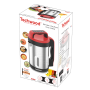Techwood TSM-1655 Blender Chauffant Capacite 1.6L Soupe Veloute Compote Maintien au Chaud 1000W Inox Coloris Rouge