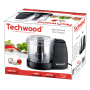Hachoir électrique Techwood THA-156 - 375 ml 150W - 2 vitesses - Coloris Noir