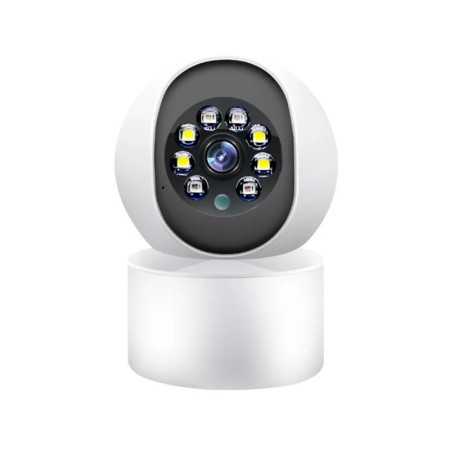 somlife Caméra Surveillance WiFi intérieure 360° 2MP , Vision nocturne, Notification tel, Détection,Suivi de mouvemen...