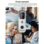 sonnette portier HD somflife app tuya smart life , autonome sans fils, alerte direct smartphone, vision nocture 155°