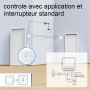 lot 2 Interrupteurs intelligent Somlife  WiFi 16A MiniSmart Switch Wi-Fi connecté,application Tuya/SmartLife,Alexa,Go...
