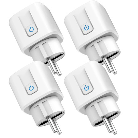 lot 4 prises connectées Somlife application tuya smart life controle de consomation Compatible avec Alexa/Google Home