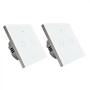 lot 2 interrupteurs connecté tactile double Somlife application tuya smart life  Compatible avec Alexa/Google Home