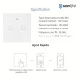 pack miniswitch et  interrupteur sans fils connecté tactile double Somlife app tuya smart life Alexa/Google Home