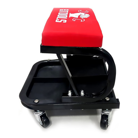 Tabouret Roulant De Mécanicien Avec Plateau à Outils - BM TOOLS | 6 Roues, Supporte 136 Kg, Idéal Pour Garage Et Bricolage - 5