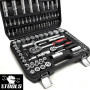 Coffret Kit Outils 108 pcs BM TOOLS BMT-108-PCS Clé à Cliquet Douille Acier Vanadium Douilles, Mécanicien, Garagiste,...