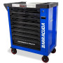 Servante d?atelier/ Chariot Barracuda Tools XXL RACING 9 tiroirs 8 outillés - 4 roues, 2 freins, Chariot MECANICIEN, ...