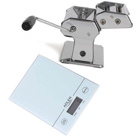 Machine à ravioli et spaghetti Livoo MEN41 avec Balance de cuisine Adler AD-3138 Capacité 5 kg, écran LCD coloris bla...