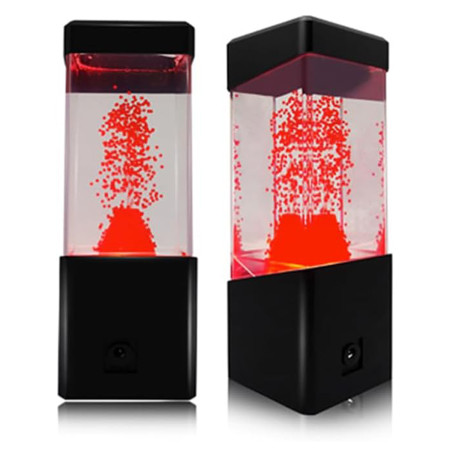 I-TOTAL® - Lampe LED Volcano rouge carré 23 cm