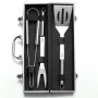 Ensemble d'ustensiles pour barbecue Adler AD 6729 – Pince, Fourchette, Spatule - Dans un coffret en aluminium