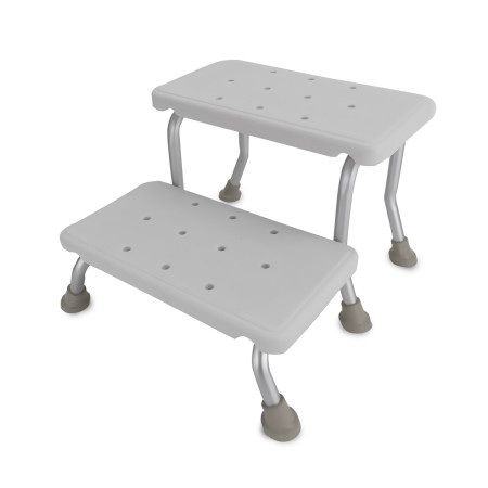 Marche pied Tabouret de douche, bain Bm Médical TD-70-2M, 2 marches - antidérapant pour Personnes handicapées et Personnes âgées