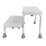 Marche pied Tabouret de douche, bain Bm Médical TD-70-2M, 2 marches - antidérapant pour Personnes handicapées et Personnes âgées