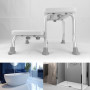 Marche pied Tabouret de douche, bain Bm Médical TD-70-2M, 2 marches - antidérapant pour Personnes handicapées et Personnes âgées