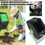 Composteur Bac à compost Rotatif 360° de 70L domestique de jardin,  - décomposition rapide des matières organiques pour engrais