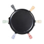 Livoo - Appareil à raclette 6 personnes DOC207P – 800W, plateau grill amovible, 29x29 cm, accessoires