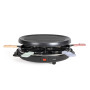 Appareil à raclette 6 personnes Livoo DOC207P – 800W, plateau grill amovible, 29x29 cm, accessoires
