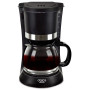 Cafetière 1,2L - 8-12 Tasses 900W - Dolce Casa DC-CAF-8-12-N - Filtre amovible - Fonction maintien au chaud - Noir Mat