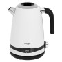 Bouilloire en métal Adler AD 1295 1,7 L avec écran LCD et contrôle de la température, maintien de la température à 40°C, Blanche