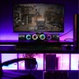 Enceintes PC 2.0 - 6W RMS - modulable en une barre de son - rétroéclairage RGB - Alimentation USB
