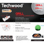 Techwood TP-28G - Grill en pierre Ø 28 cm de diamètre