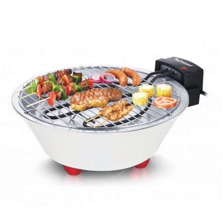 Barbecue Electrique Techwood TBQ-801 - Ø 31cm - 1250W - Cuisson diététique et sans fumée - Bac à eau amovible