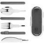 Set de couverts démontables Livoo MEN407G en acier inoxydable Coloris Gris