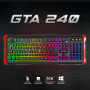 Clavier Gaming Semi-Mécanique GTA 240 – Rétroéclairage RGB 7 Couleurs – AZERTY