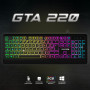 Clavier Gaming Semi-Mécanique GTA 220 – Rétroéclairage RGB 7 Couleurs – AZERTY