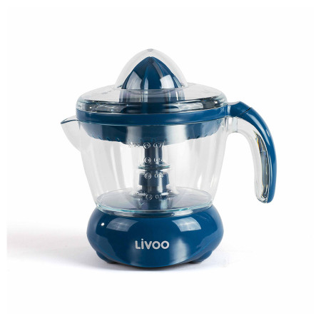 Presse-Agrumes Électrique - Pour jus d'orange, citron et autres agrumes - Rotation Double Sens - 25 W, Bleu