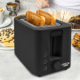 Grille-pain Toaster Dolce Casa DC-GP-2 T-DGL-N - 700W, 2 tranches, Décongélation,Thermostat, tiroir à miettes, Noir Mat