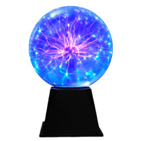 Lampe Plasma Magique I-Total XL2639 -  6" Bleu Sensible au Toucher et au Son Lumière