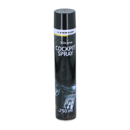 Spray Cockpit 750ml Neutre DUNLOP - Nettoyant & Protecteur Intérieur Auto, Parfum Neutre Longue Durée, Entretien Tableau de Bord