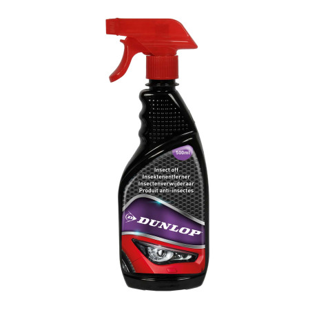 DUNLOP Détachant Insectes 500ml - Élimine Résidus Insectes, Nettoyage Pare-Brise & Carrosserie, Usage Quotidien